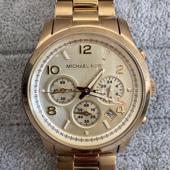 Michael Kors Runway Gold-Tone Watch - Picture 3 of 6